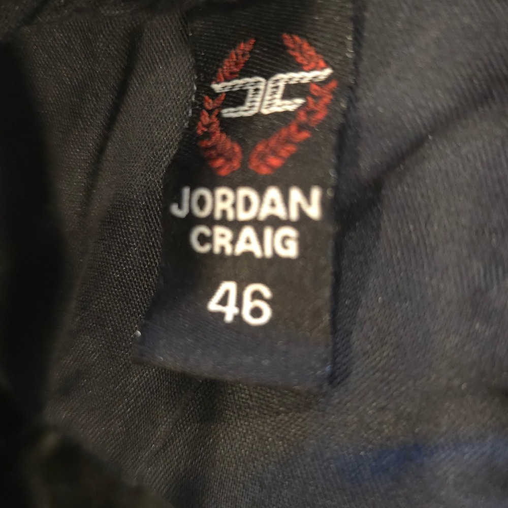 Jordan Craig Legacy Denim Shorts 46 Raw Hem Distress Splatter Stripe Gold Black - Picture 5 of 14
